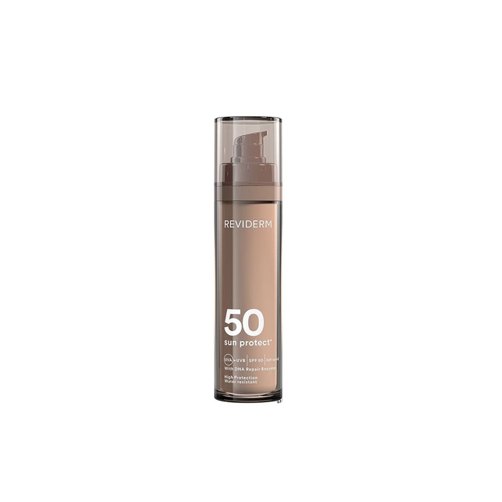 REVIDERM Sun Protect+ SPF 50 Високотехнологічний сонцезахисний засіб з фільтрами широкого спектру дії, захистом від інфрачервоного випромінювання та захистом клітин на рівні ДНК